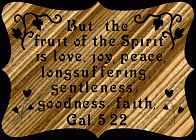 Galatians 5:22 Bible Plaque Scroll Saw Pattern