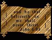 John 6:35 Bible Plaque Scroll Saw Pattern