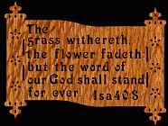 Isaiah 40:8 Bible Plaque Scroll Saw Pattern