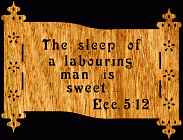 Eccl 5:12 Bible Plaque Scroll Saw Pattern