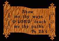 Psalm 25:4 Bible Plaque Scroll Saw Pattern