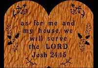 Josh 24:15 Bible Plaque Scroll Saw Pattern