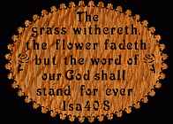 Isaiah 40:8 Bible Plaque Scroll Saw Pattern