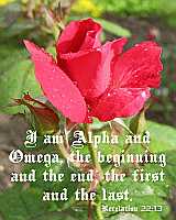 I am Alpha and Omega Rev 22:13 Poster