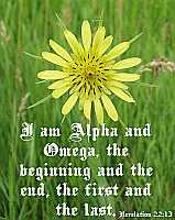 I am Alpha and Omega Rev 22:13 Poster