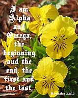 I am Alpha and Omega Rev 22:13 Poster