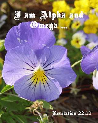 I am Alpha and Omega Rev 22:13 Poster