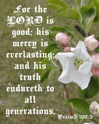 For the LORD is good... Ps 100:5 Poster