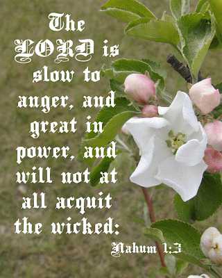 The LORD is slow to anger... Poster
